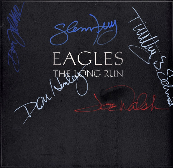 The Eagles Band Signed the Long Run Lp