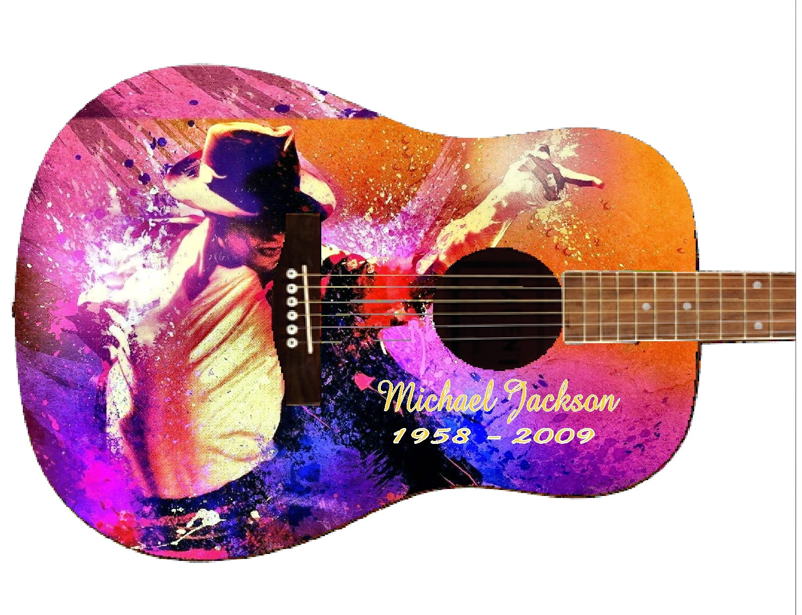 Michael Jackson Custom Guitar