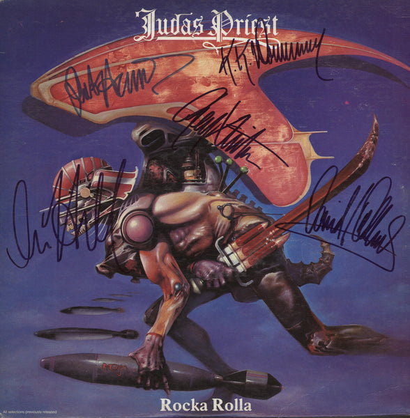 Judas Priest Autographed lp | Zion Graphic Collectibles