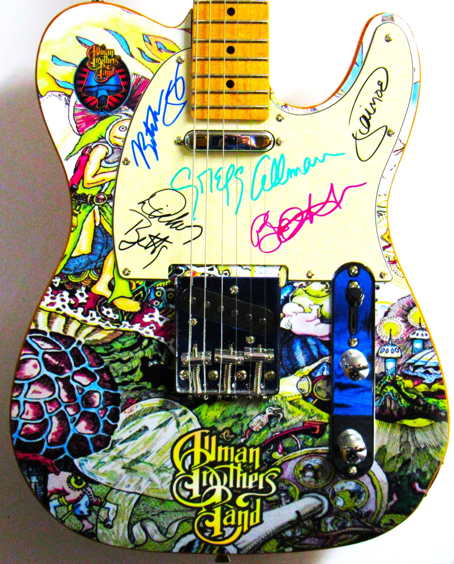 Allman Brothers Band Autographed Guitar