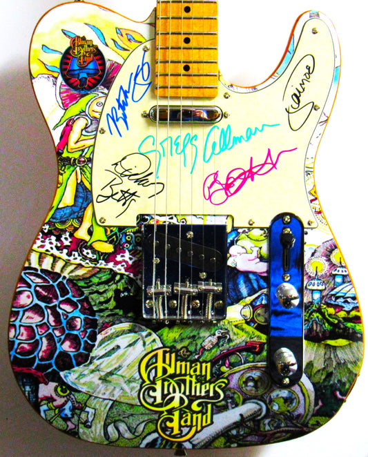 Allman Brothers Band Autographed Guitar