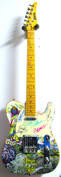 Allman Brothers Band Autographed Guitar