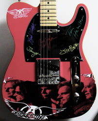 Aerosmith Autographed Custom Guitar