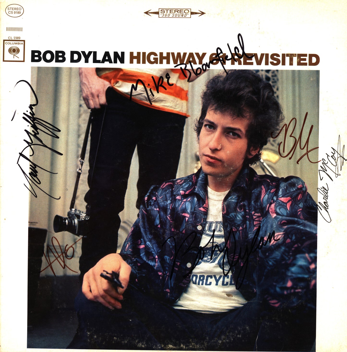 Bob Dylan Band Autographed Highway 61 Revisited Album