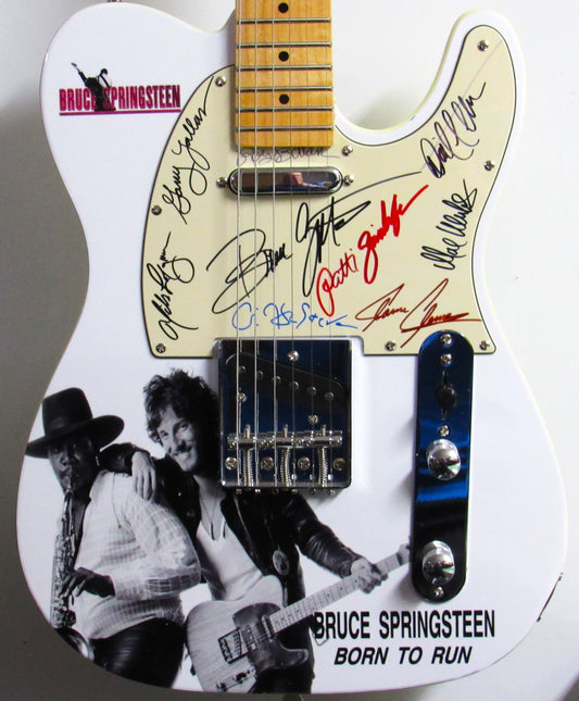 Bruce Springsteen & E Street Band Autographed Guitar