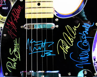 Def Leppard Autographed Custom Guitar