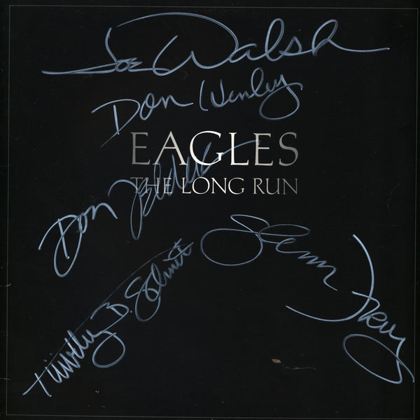 The Eagles Band Signed the Long Run Lp