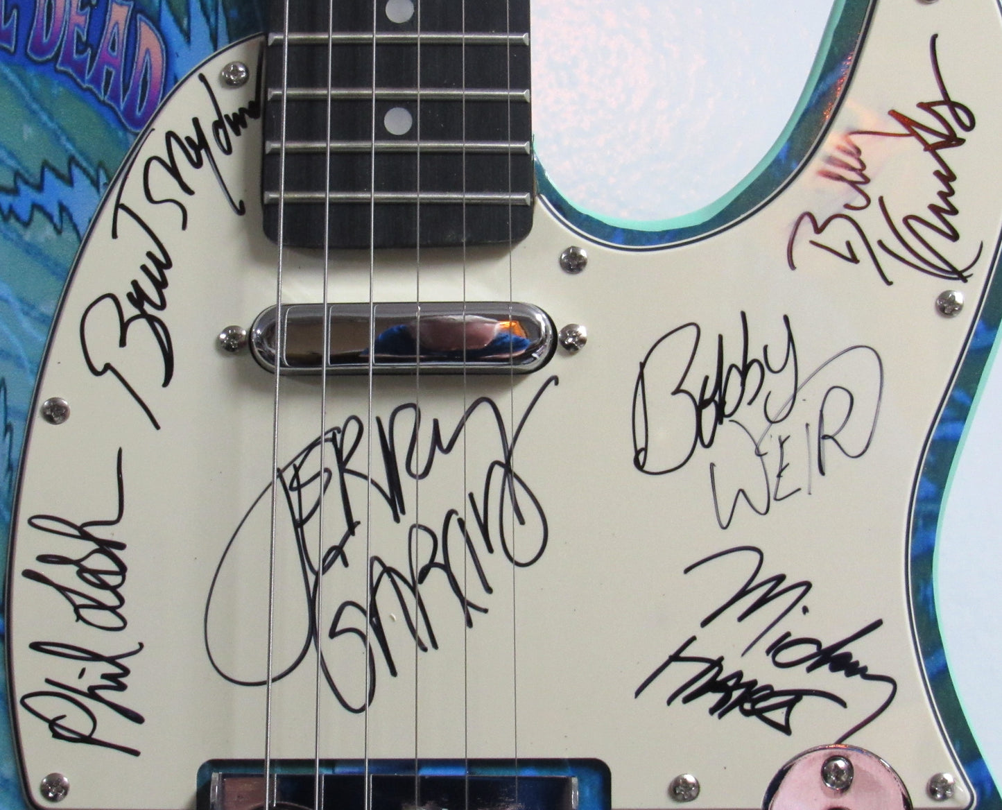 Grateful Dead Autographed Guitar - Zion Graphic Collectibles