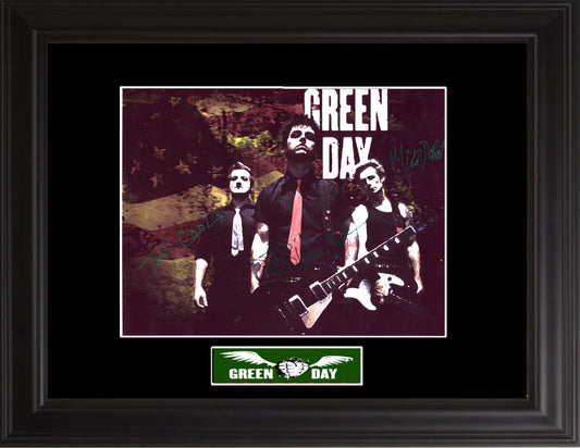 Green Day Autographed Photo