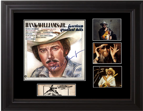 Hank Williams Jr Autographed LP