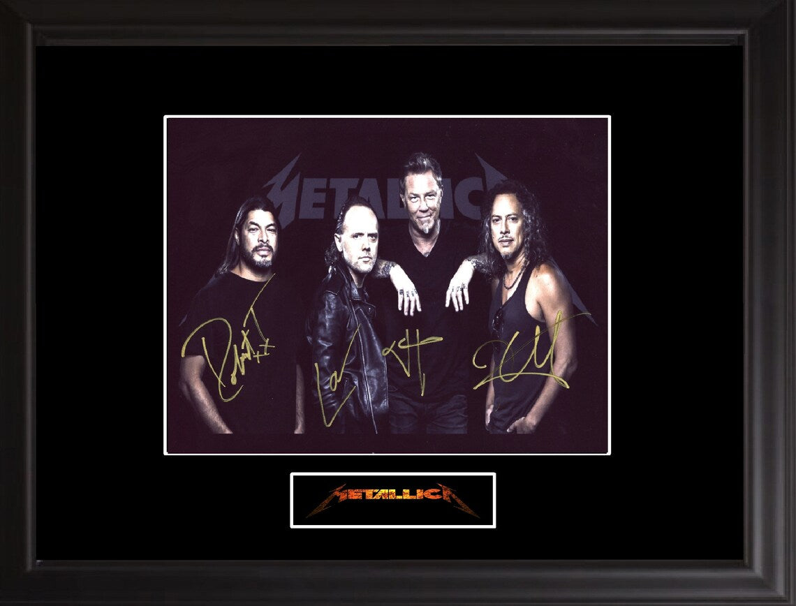 Metallica  Autographed photo