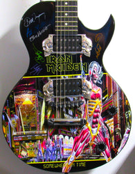 Iron Maiden - Autographed Custom Guitar