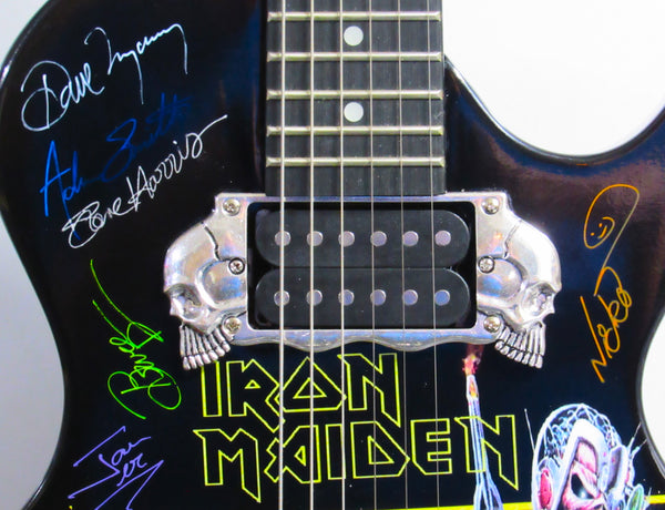 Iron Maiden - Autographed Custom Guitar