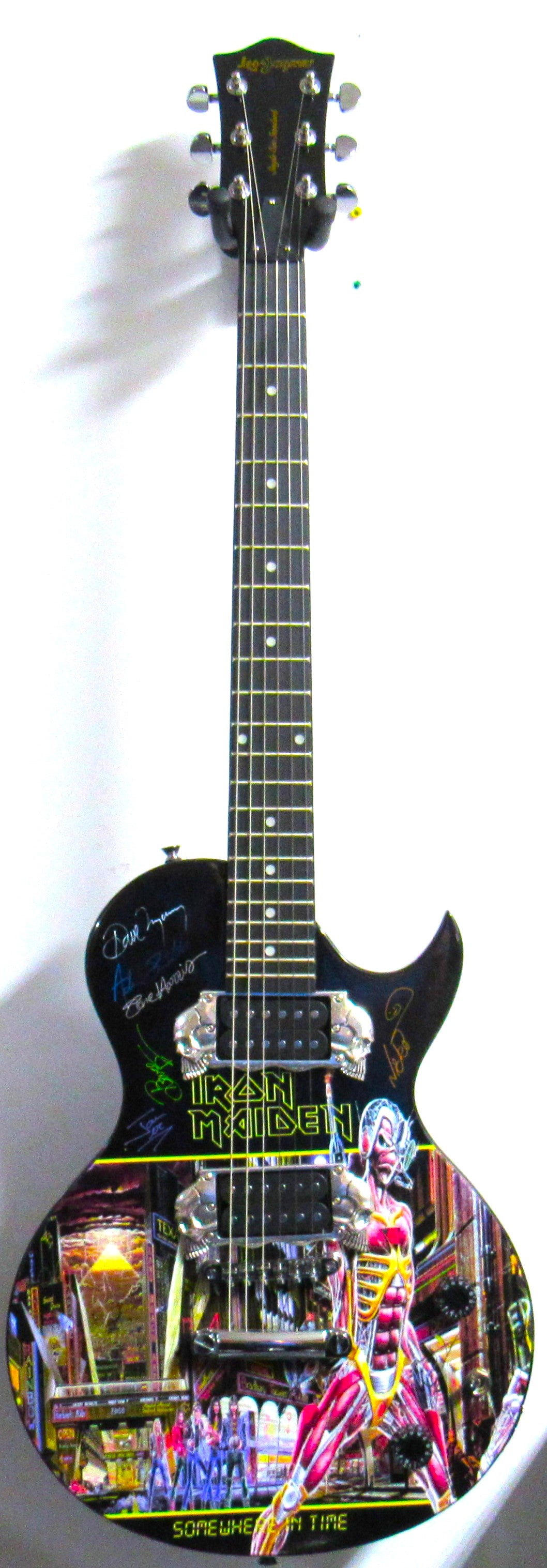 Iron Maiden - Autographed Custom Guitar