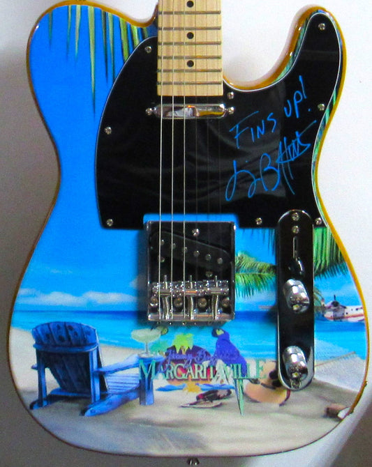 Jimmy Buffett Autographed Guitar - Zion Graphic Collectibles