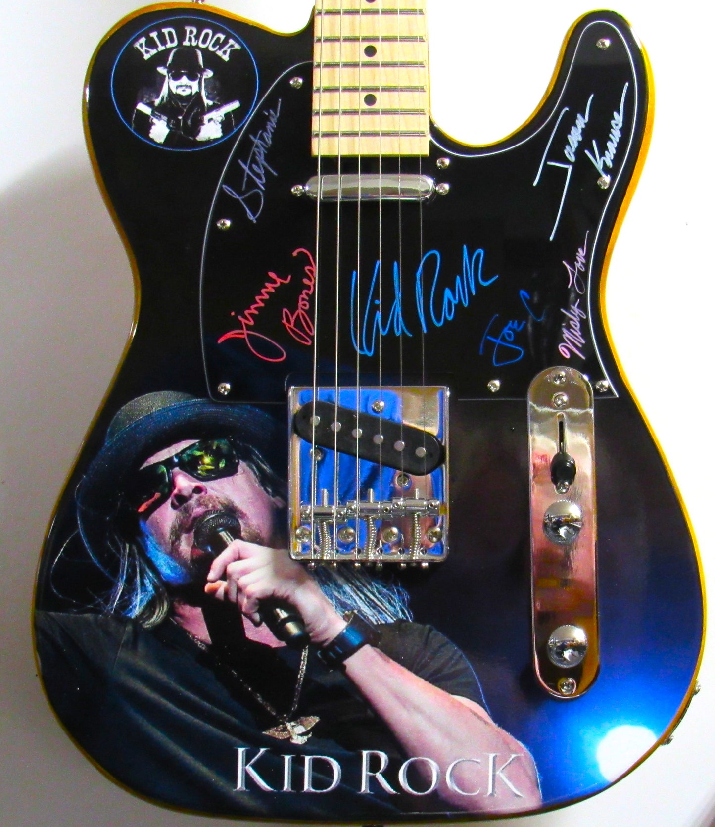 Kid Rock Autographed guitar - Zion Graphic Collectibles