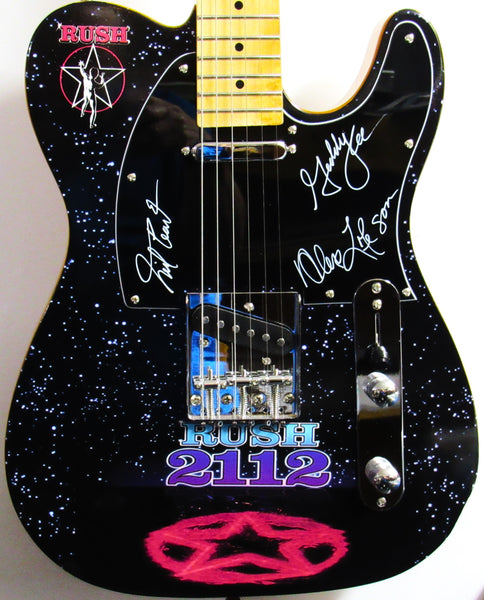 Rush Autographed Guitar