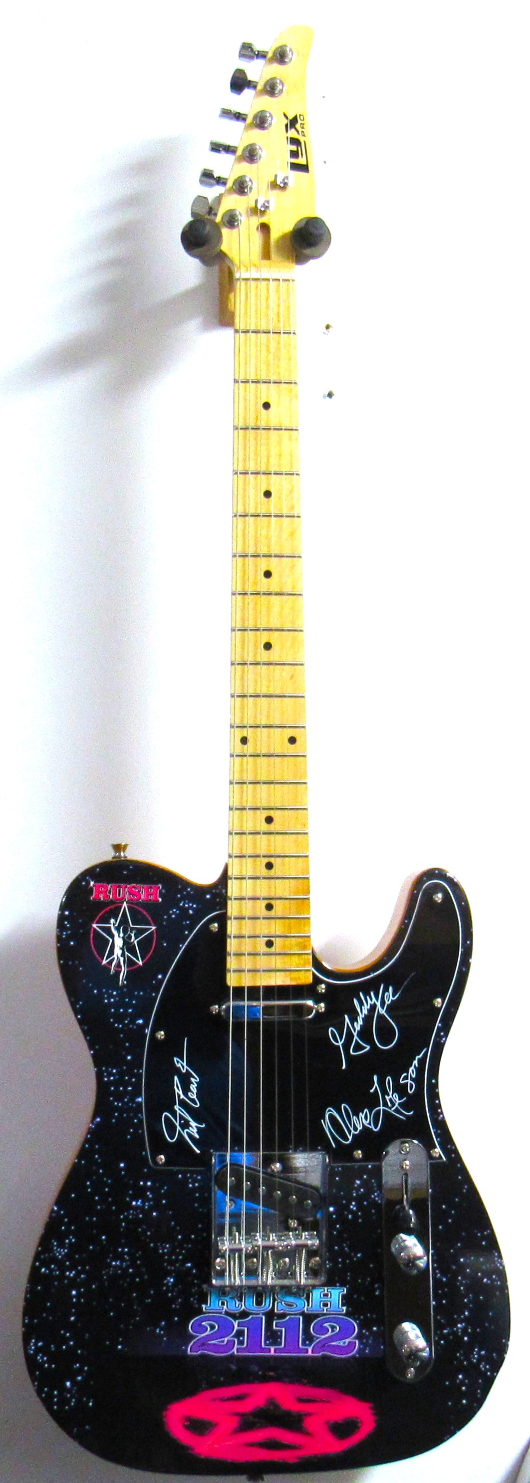 Rush Autographed Guitar