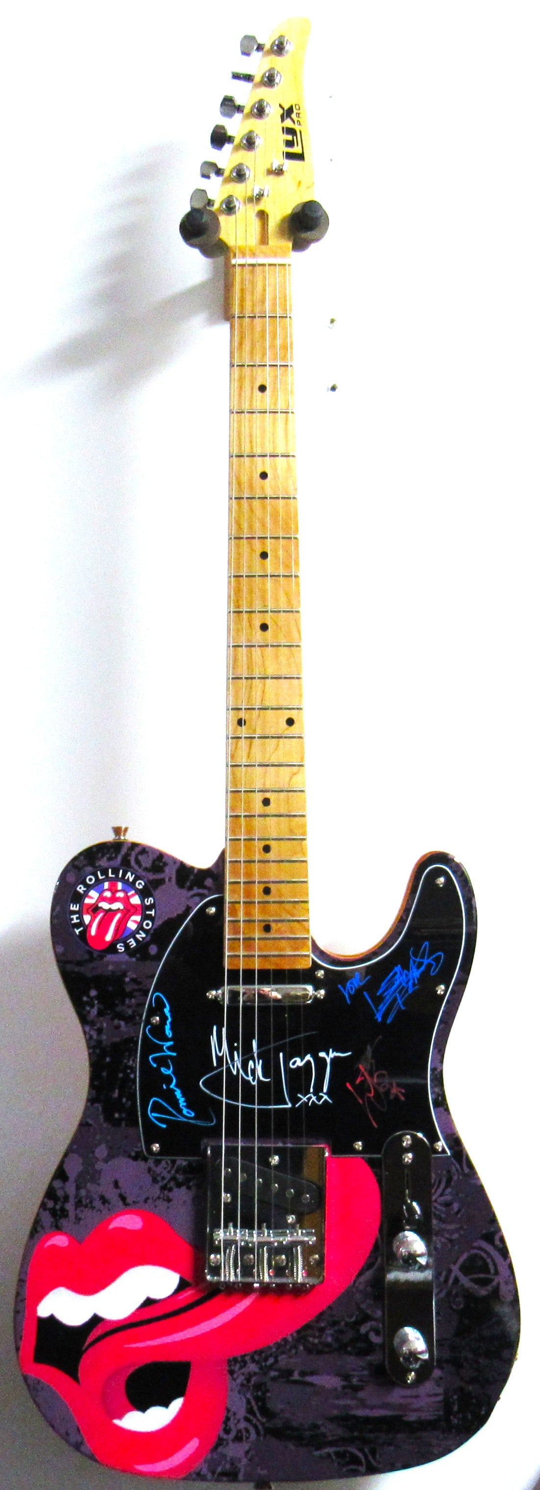 Rolling Stones Autographed guitar