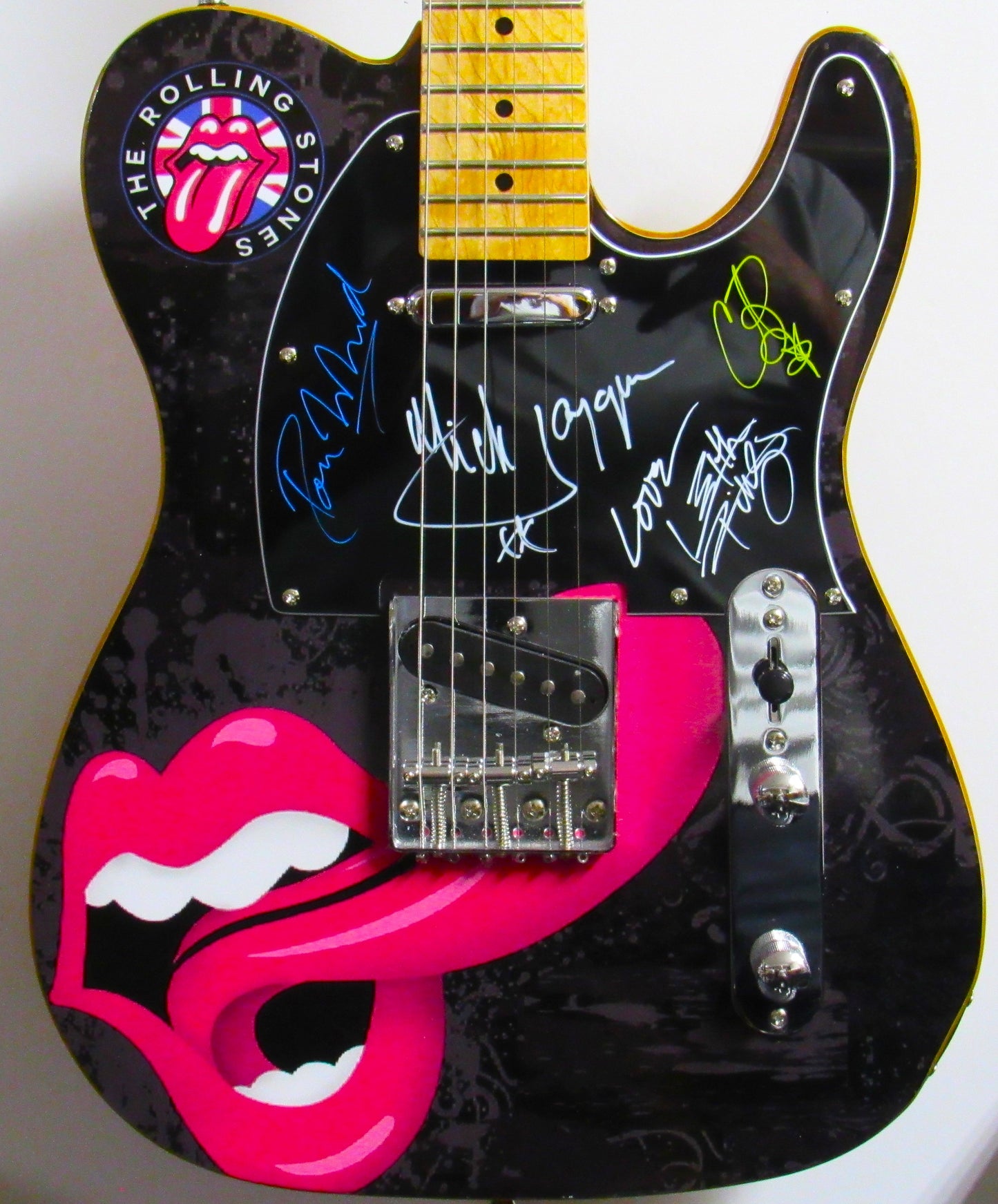 Rolling Stones Autographed guitar