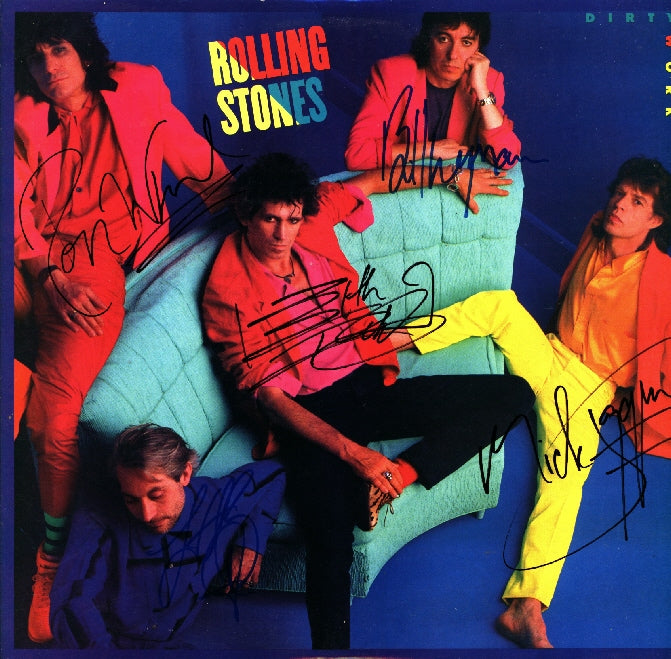 Rolling Stones Autographed lp - Zion Graphic Collectibles