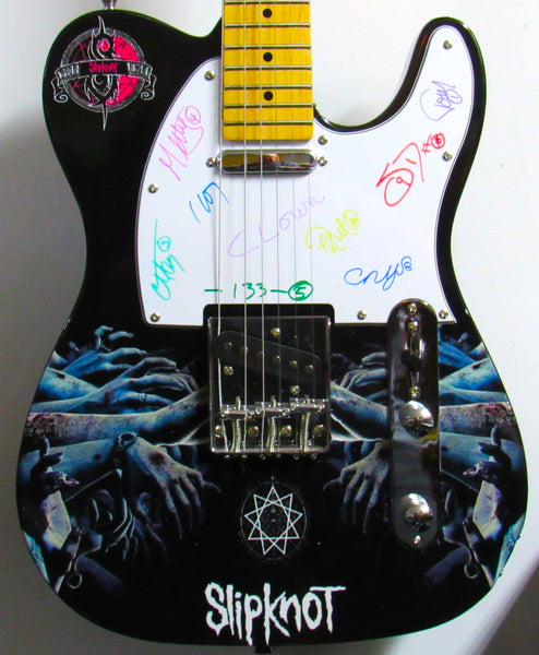 Slipknot Autographed Guitar - Zion Graphic Collectibles