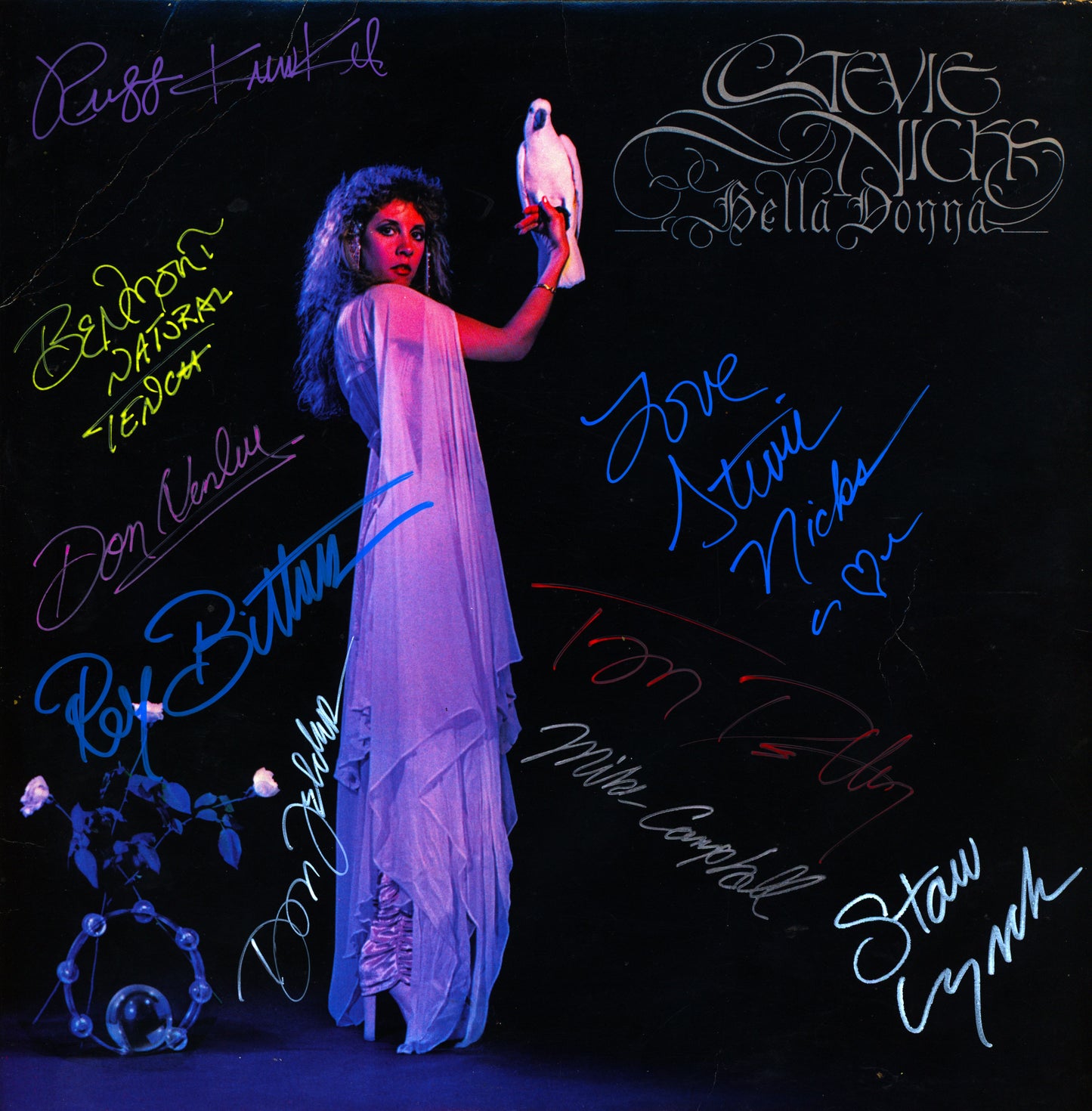 Stevie Nicks Band Signed Bella Donna Album - Zion Graphic Collectibles