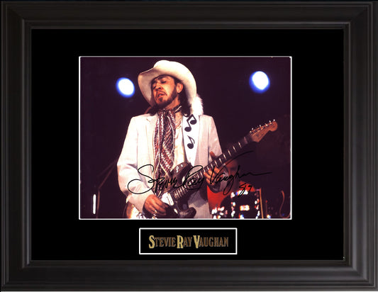 Stevie Ray Vaughan Autographed photo