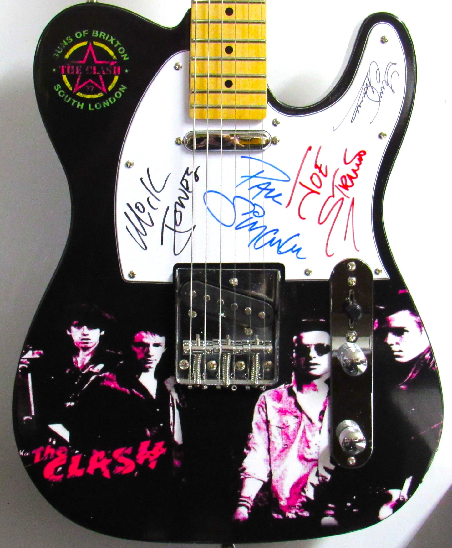 The Clash Custom Signed Guitar