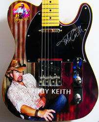 Toby Keith Autographed Guitar