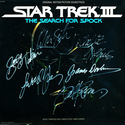 Star Trek III The Search For Spock Cast Signed by 10 Laser Disc - Zion Graphic Collectibles