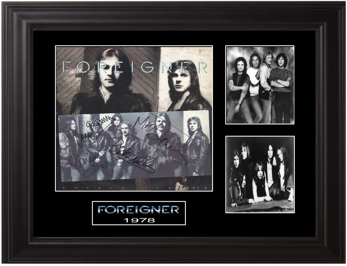 Foreigner Autographed LP " Double Vision" - Zion Graphic Collectibles