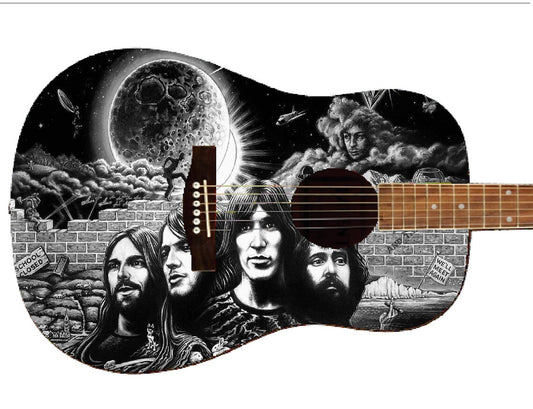 Pink Floyd Custom Guitar - Zion Graphic Collectibles