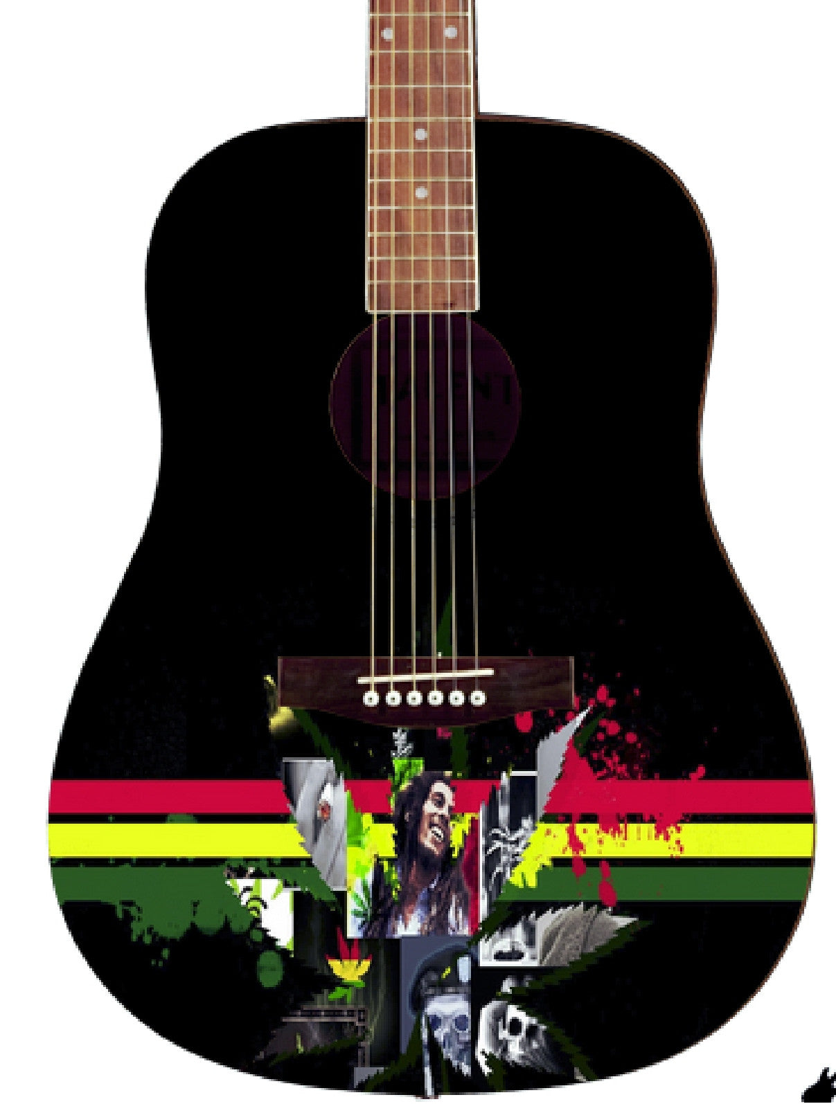 Rasta Custom Guitar - Zion Graphic Collectibles