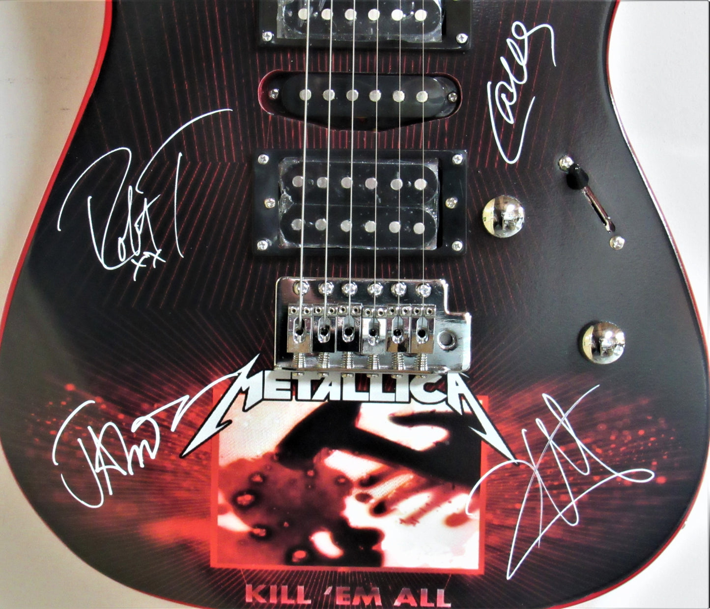 Metallica Signed Gibson Epiphone And Justice For All Cd Album Graphics  Guitar