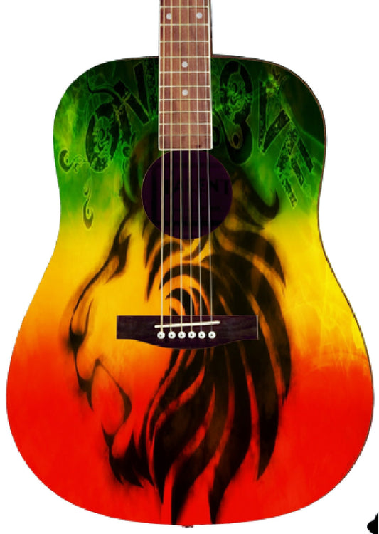 Rasta Custom Guitar - Zion Graphic Collectibles