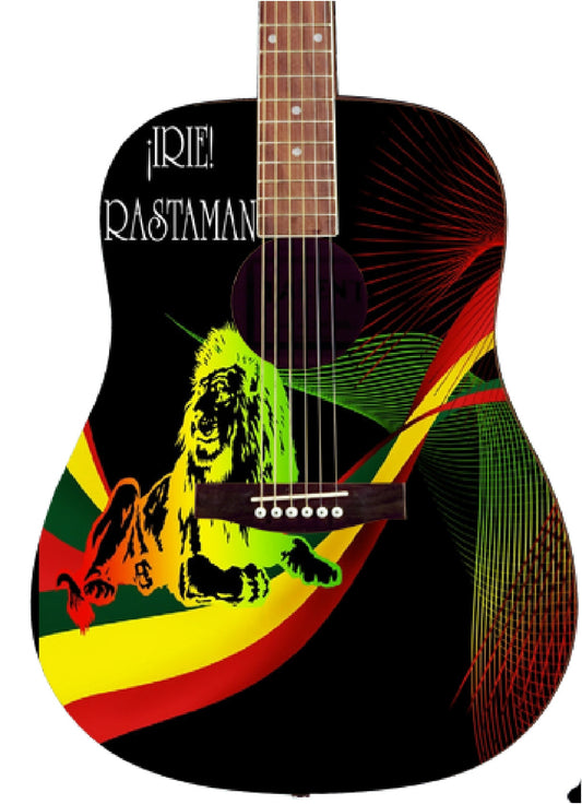 Rasta Custom Guitar - Zion Graphic Collectibles