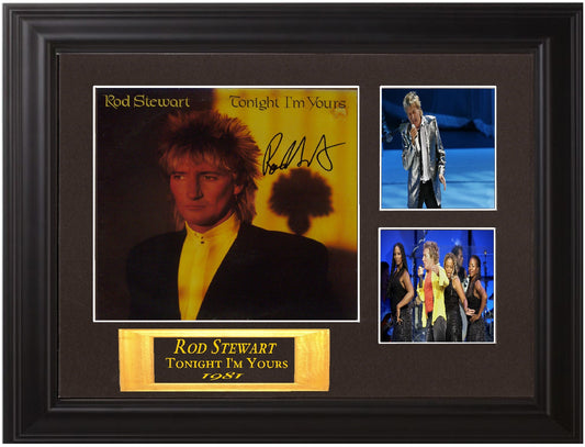 Rod Stewart Autographed lp - Zion Graphic Collectibles